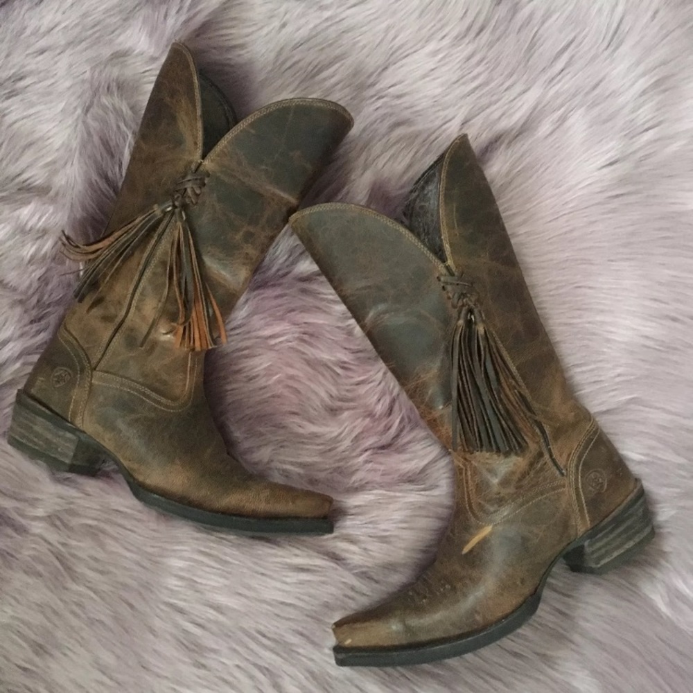 Ariat Womens Boots Size 6 B Medium Brown Pearl